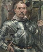 self portrait in armor